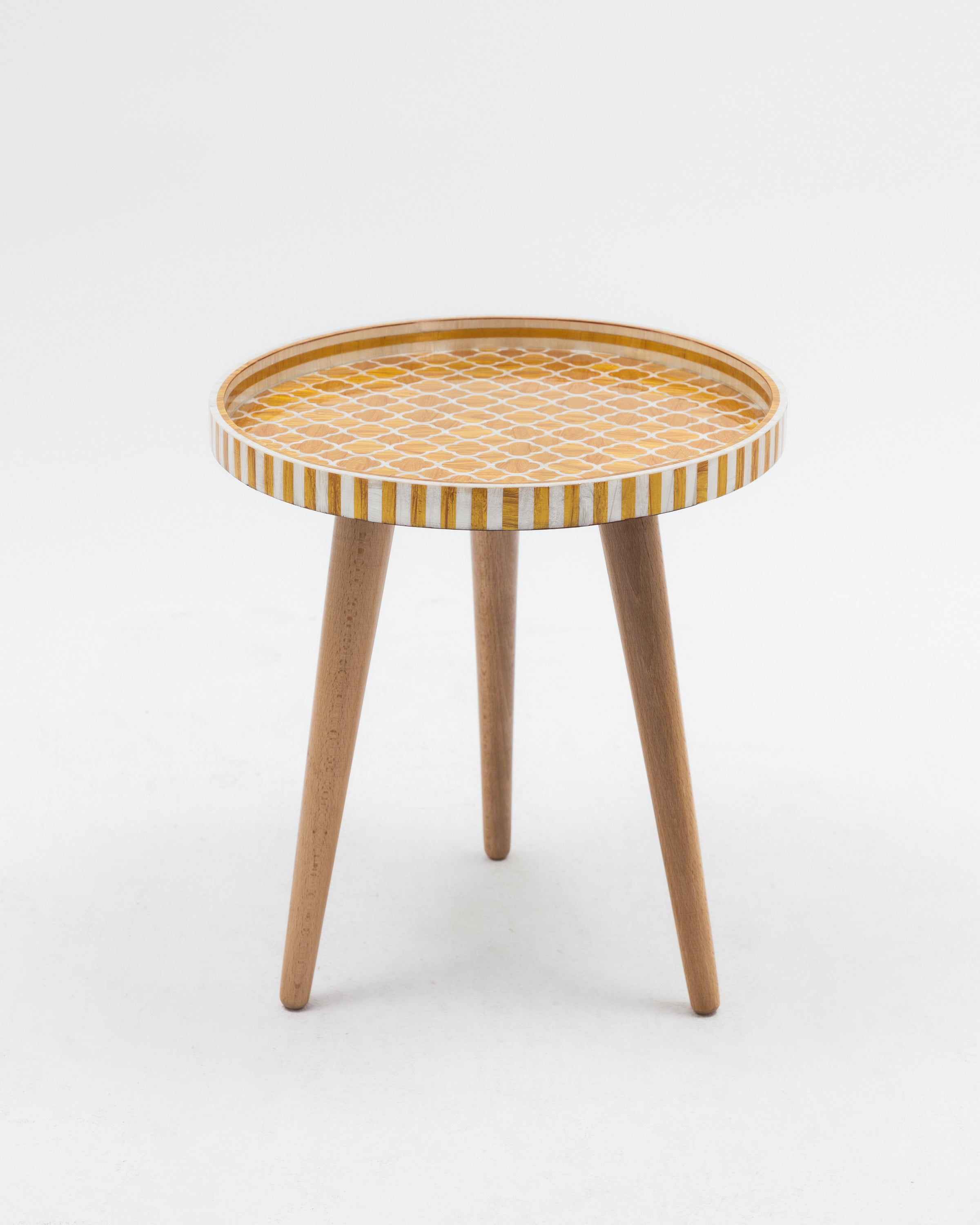 Gold Inlay Side Table UAE