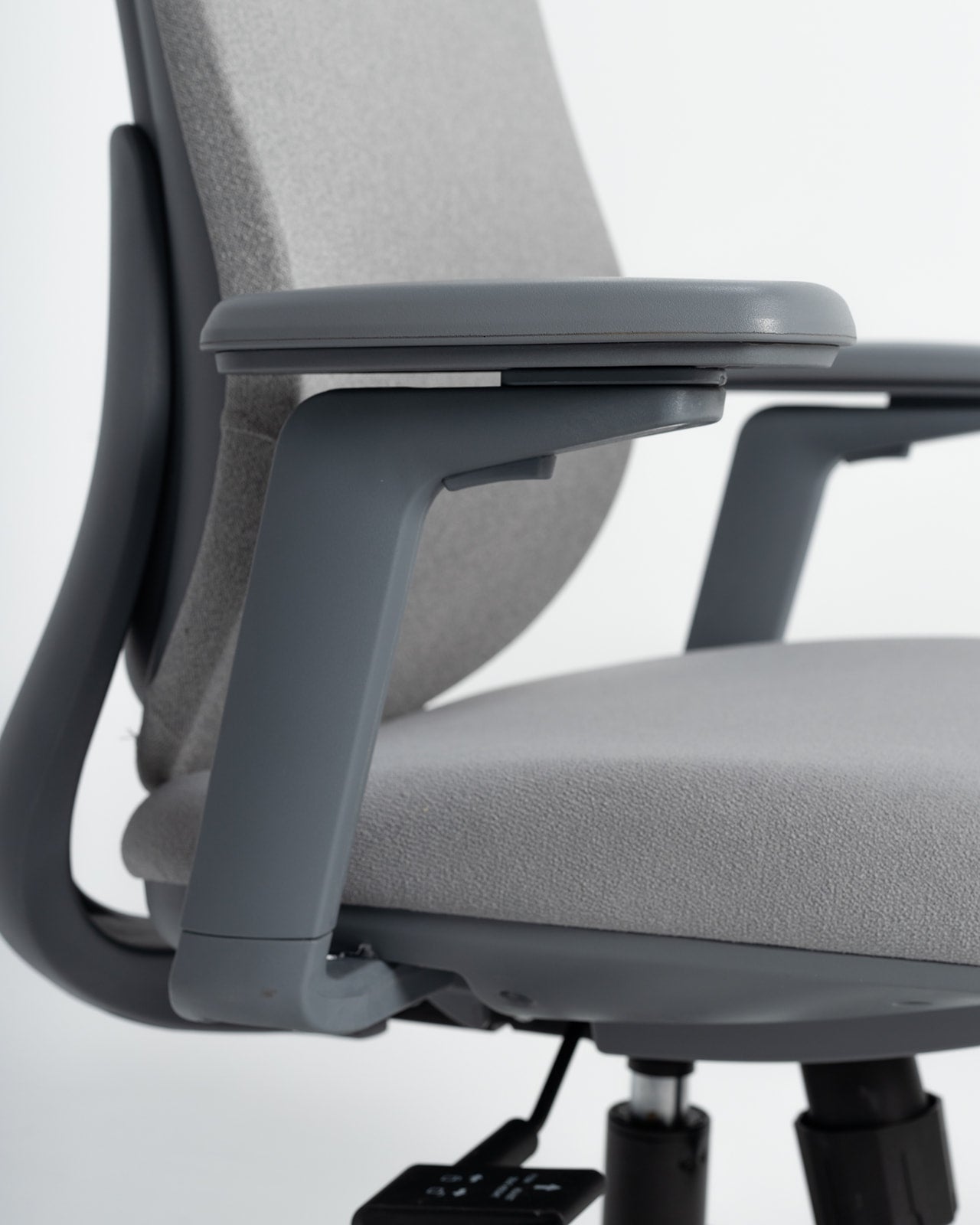 Grey arm rest chair in dubai