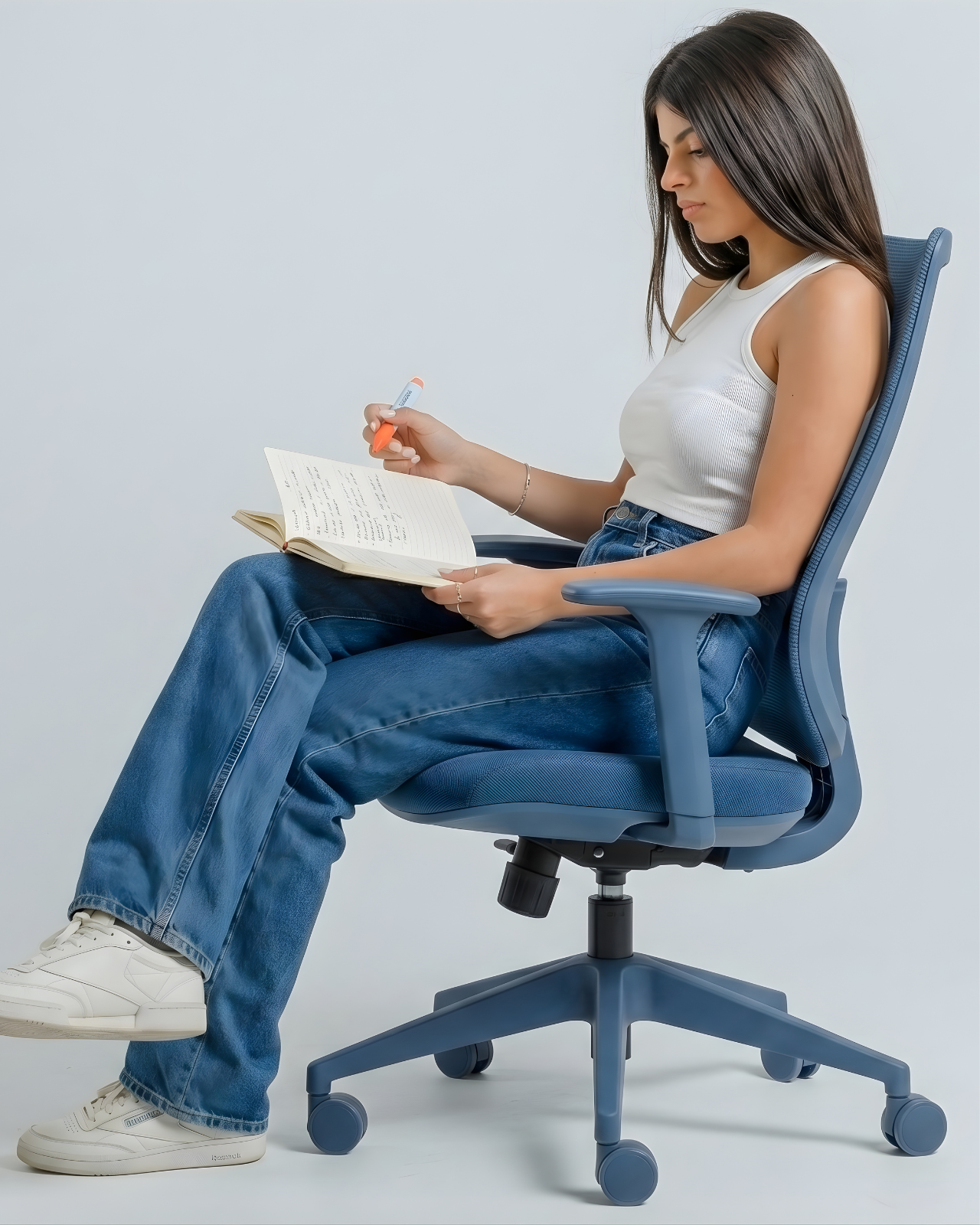 blue office chair UAE