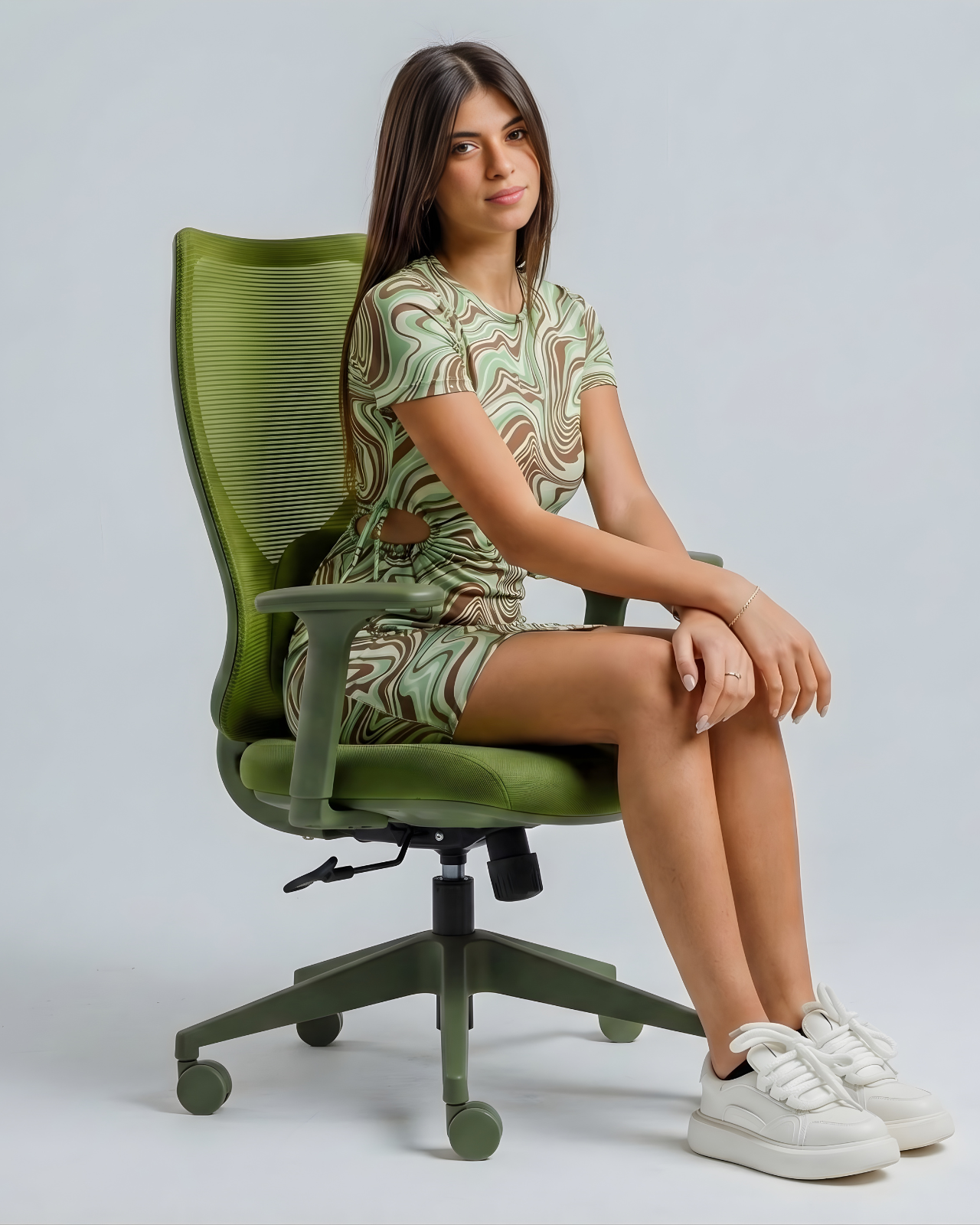 Green home office chair