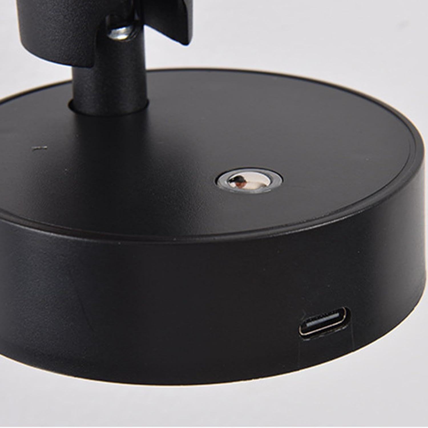 Black wall-mounted rechargeable light