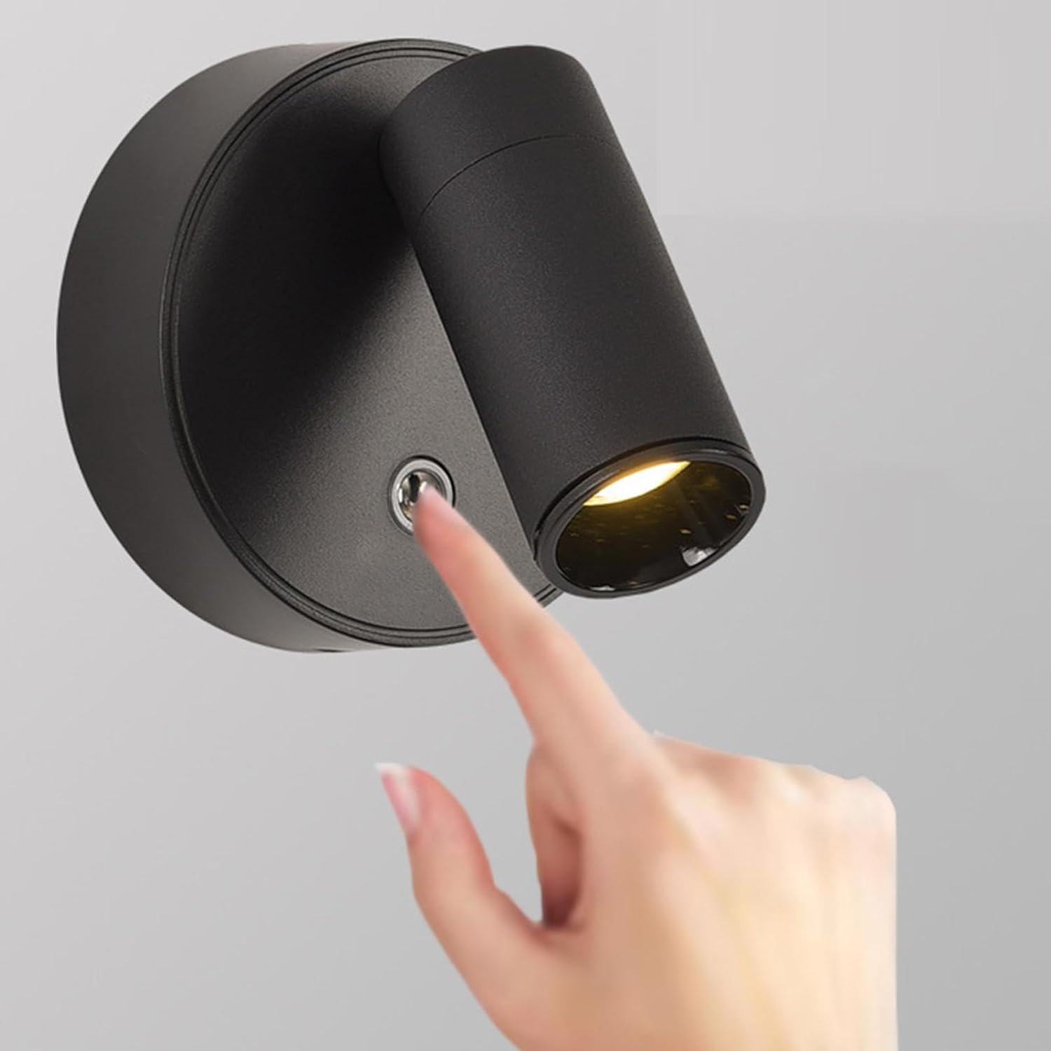 Black wall-mounted light