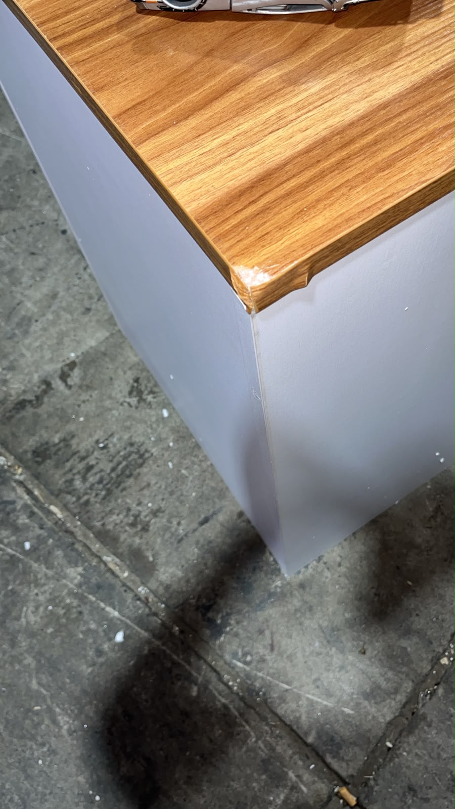 OVILE FOLDABLE DESK White and Brown (OUTLET 1)