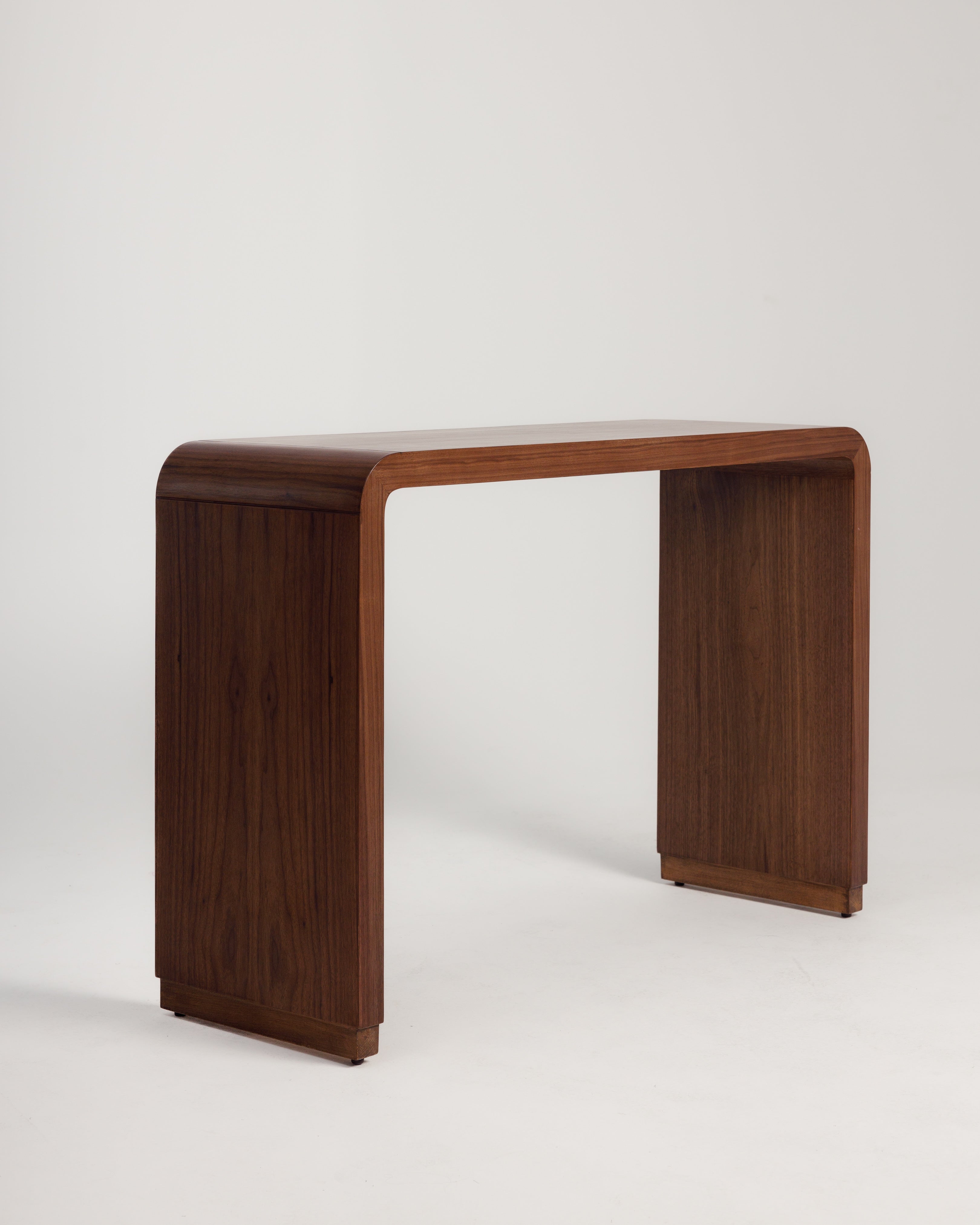 Walnut Console Entryway Table Wasilaah