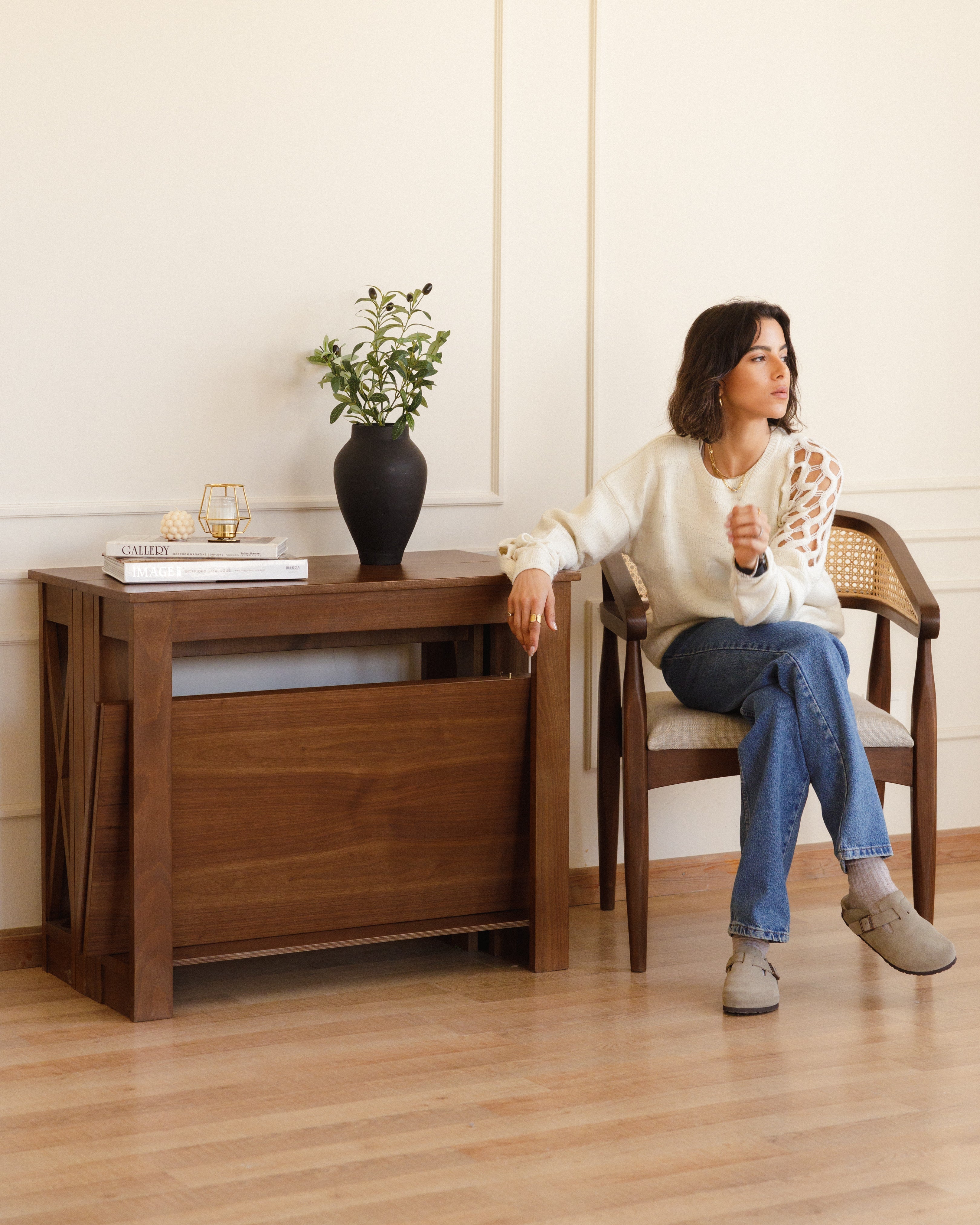 Walnut Transformer Table Wasilaah