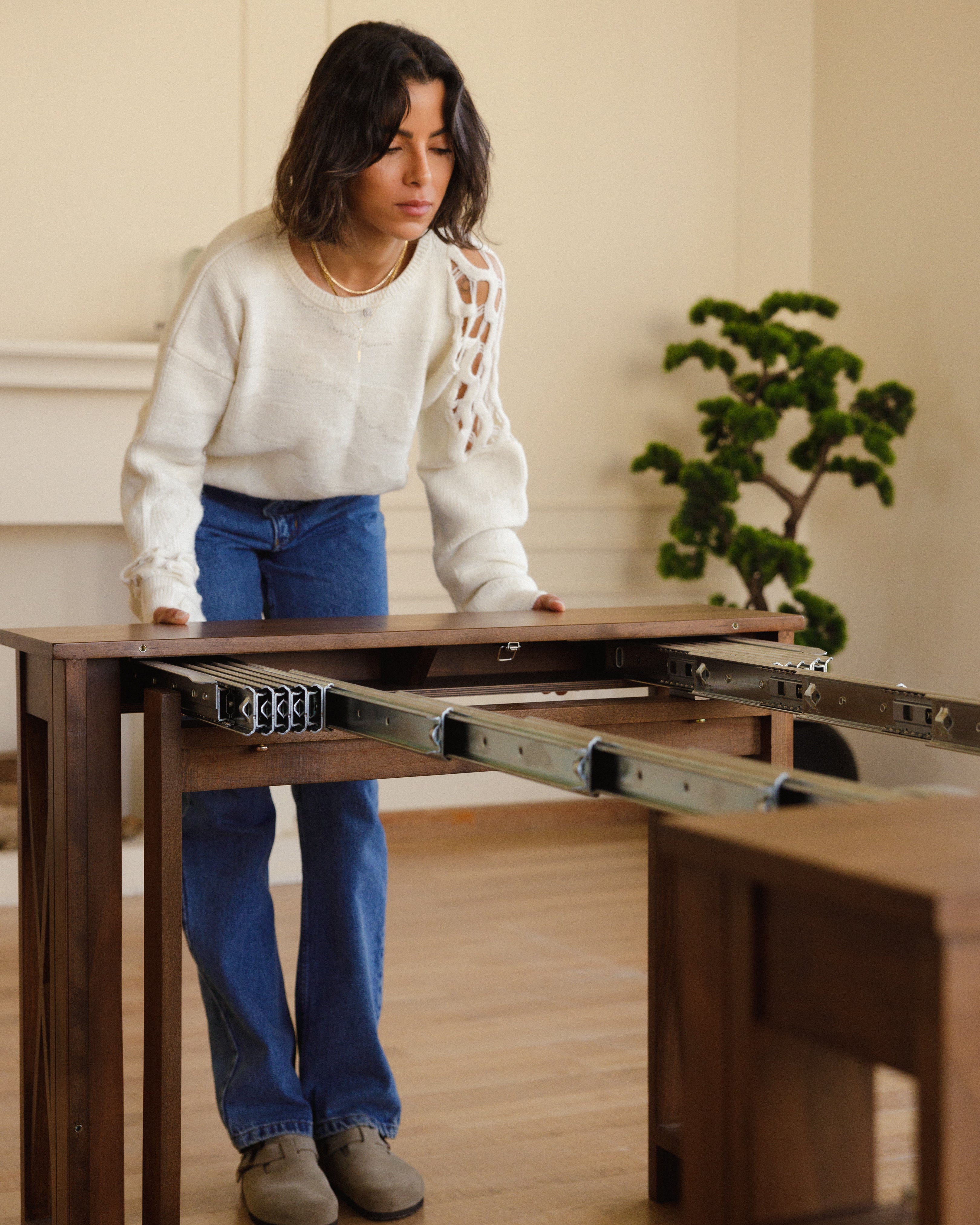 Walnut Transformer Table Wasilaah