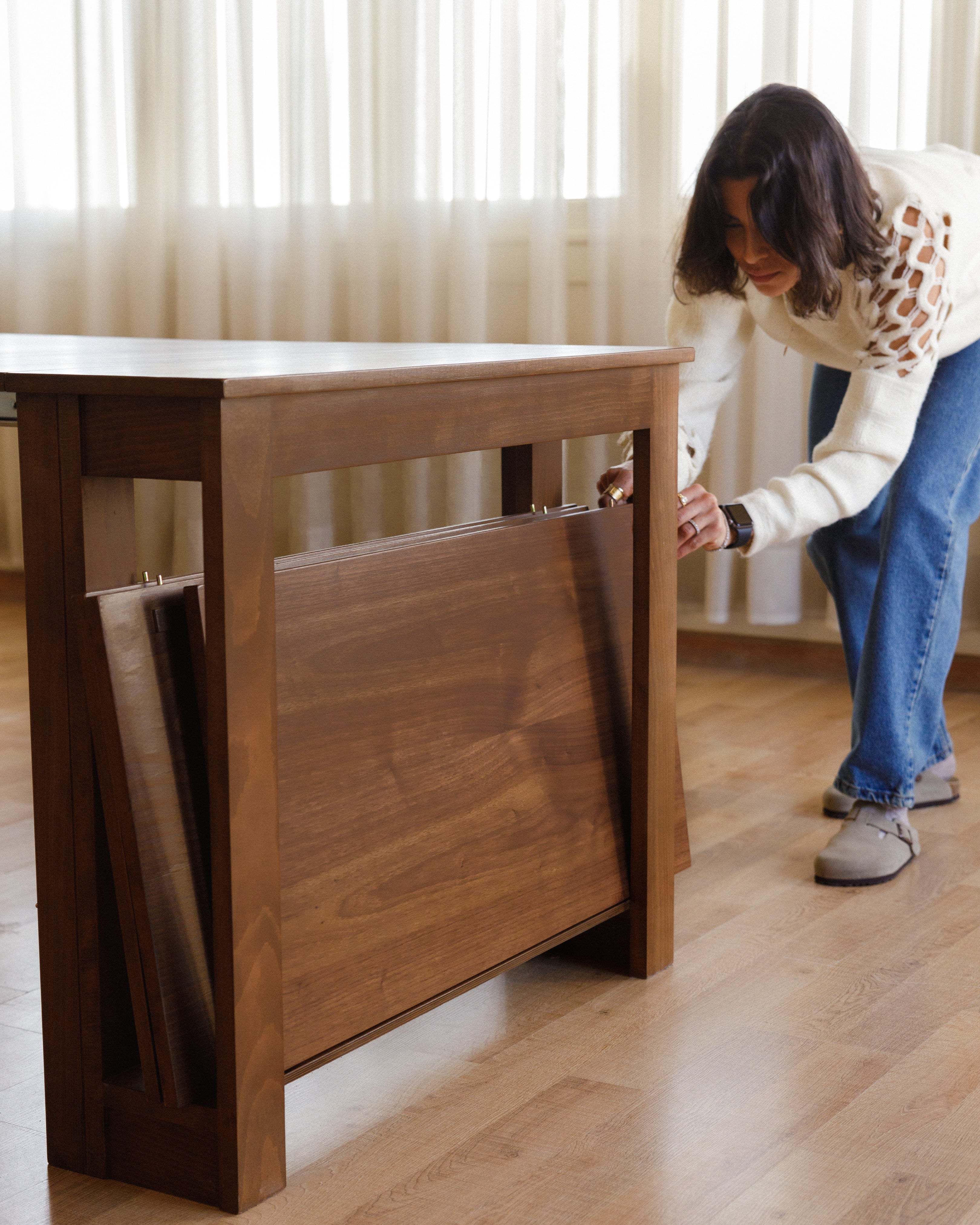 Walnut Transformer Table Wasilaah