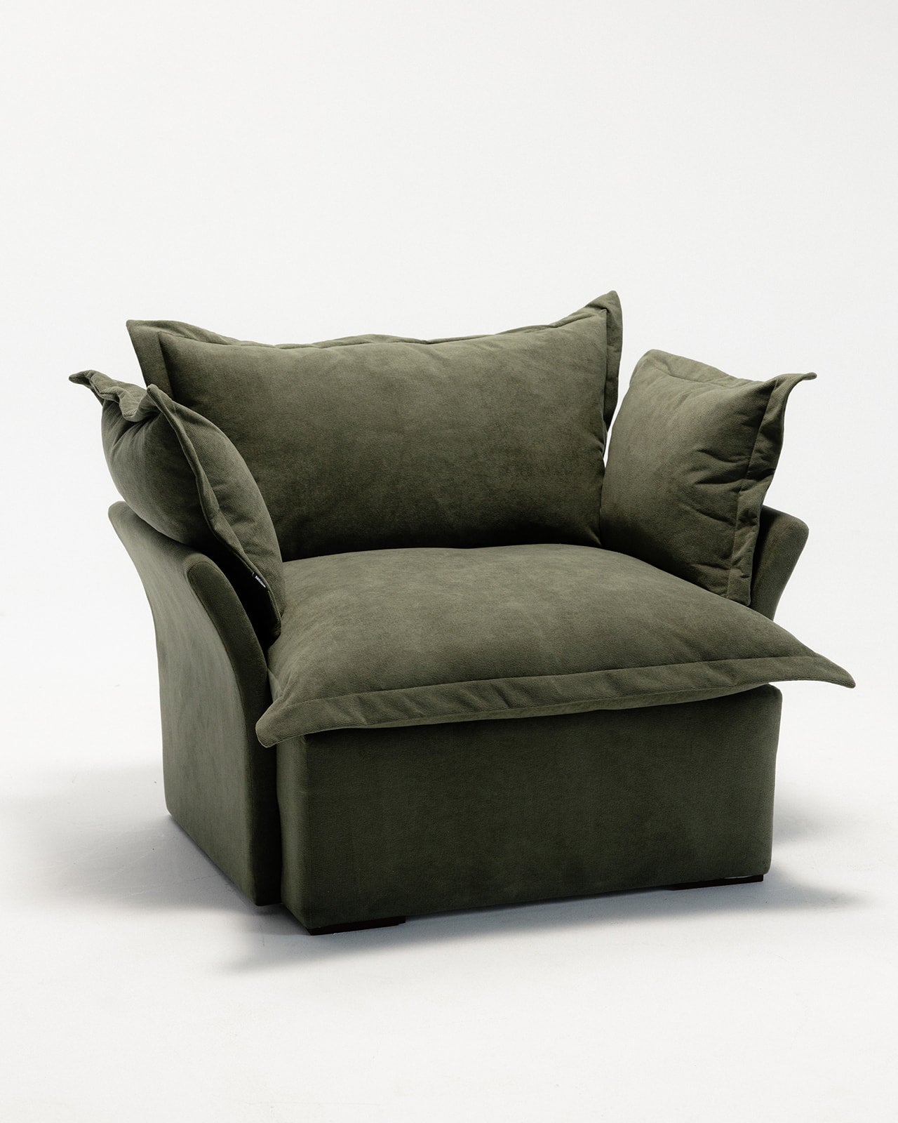 stylish green sofa