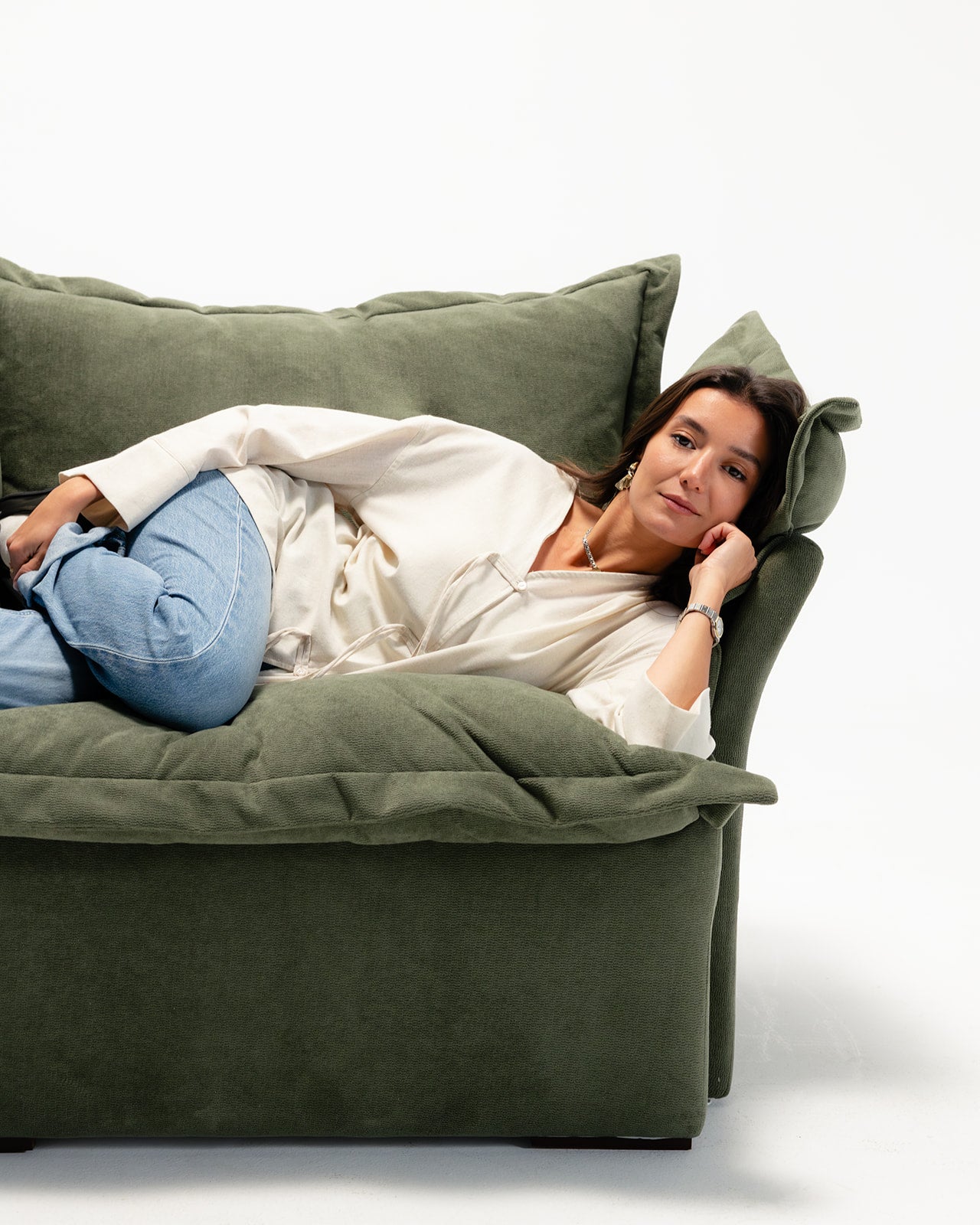 modern green sofa UAE