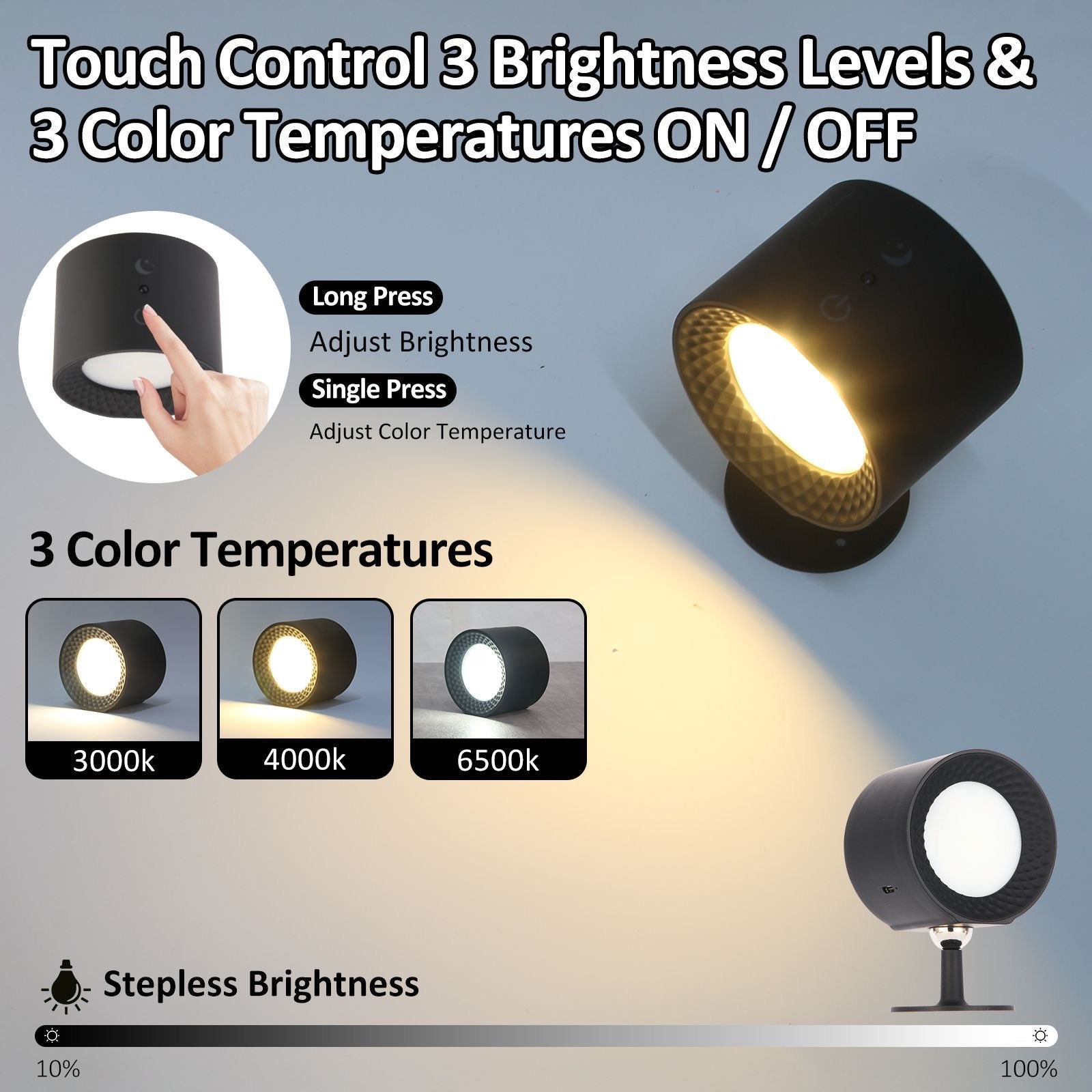 touch control wall mount lights dubai